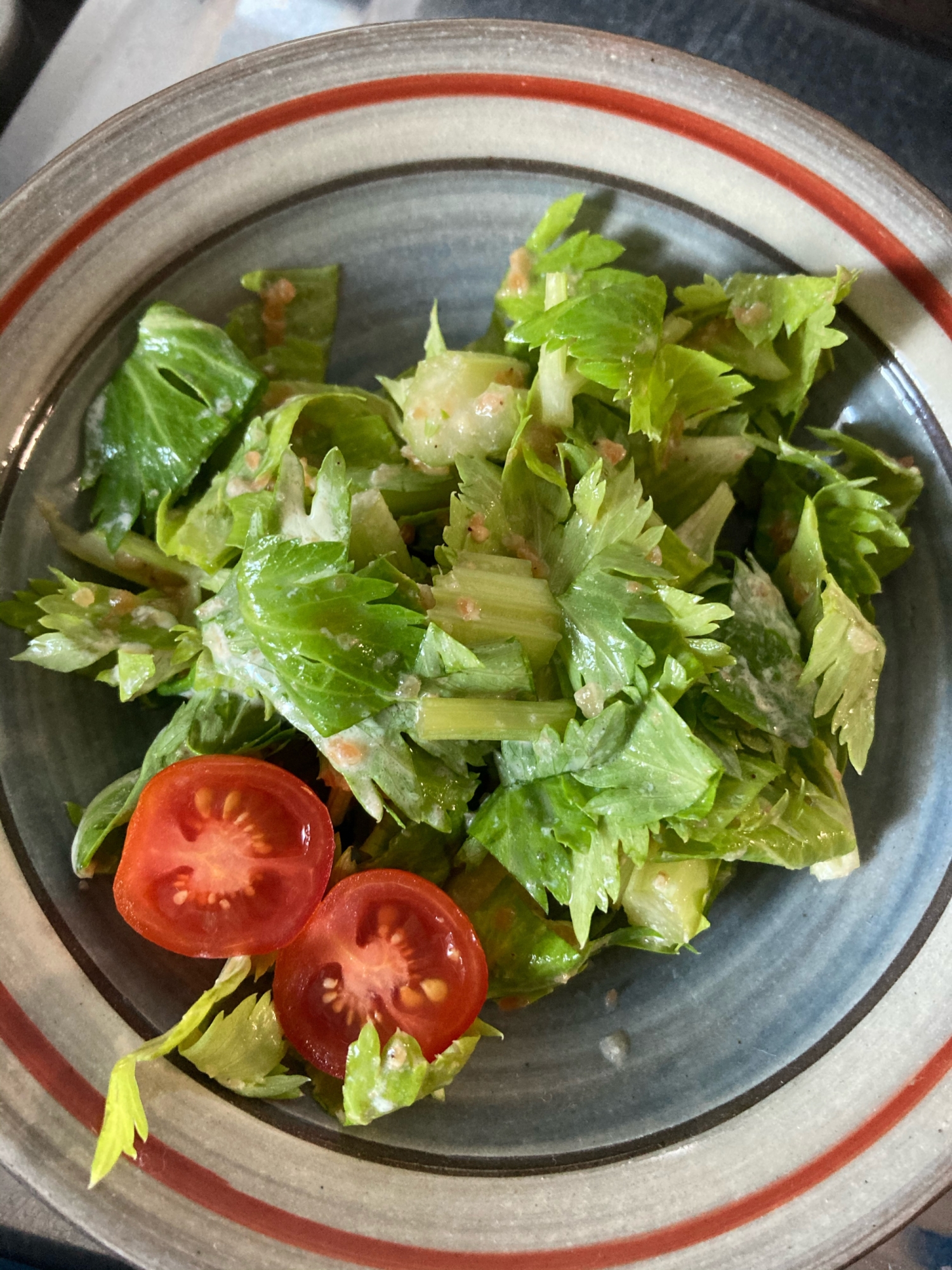 セロリのにんじんドレッシング×マヨネーズ和え