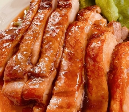 漬け込んで焼くだけ☆簡単照り焼きチキン