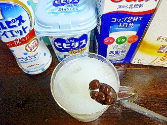 アイス♡麦チョコ入♡カルピスヨーグルトミルク酒