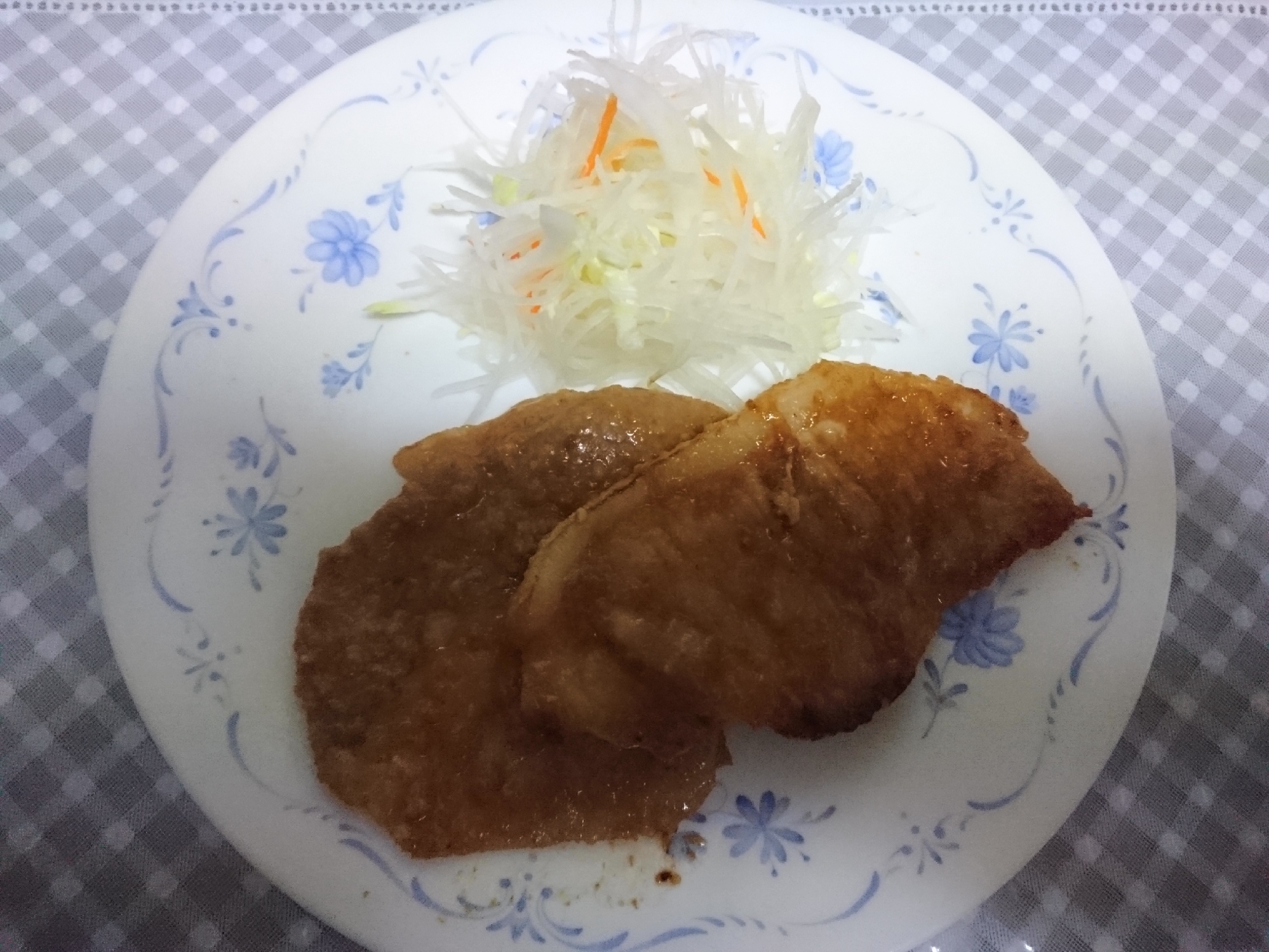 豚肉の葱味噌焼き