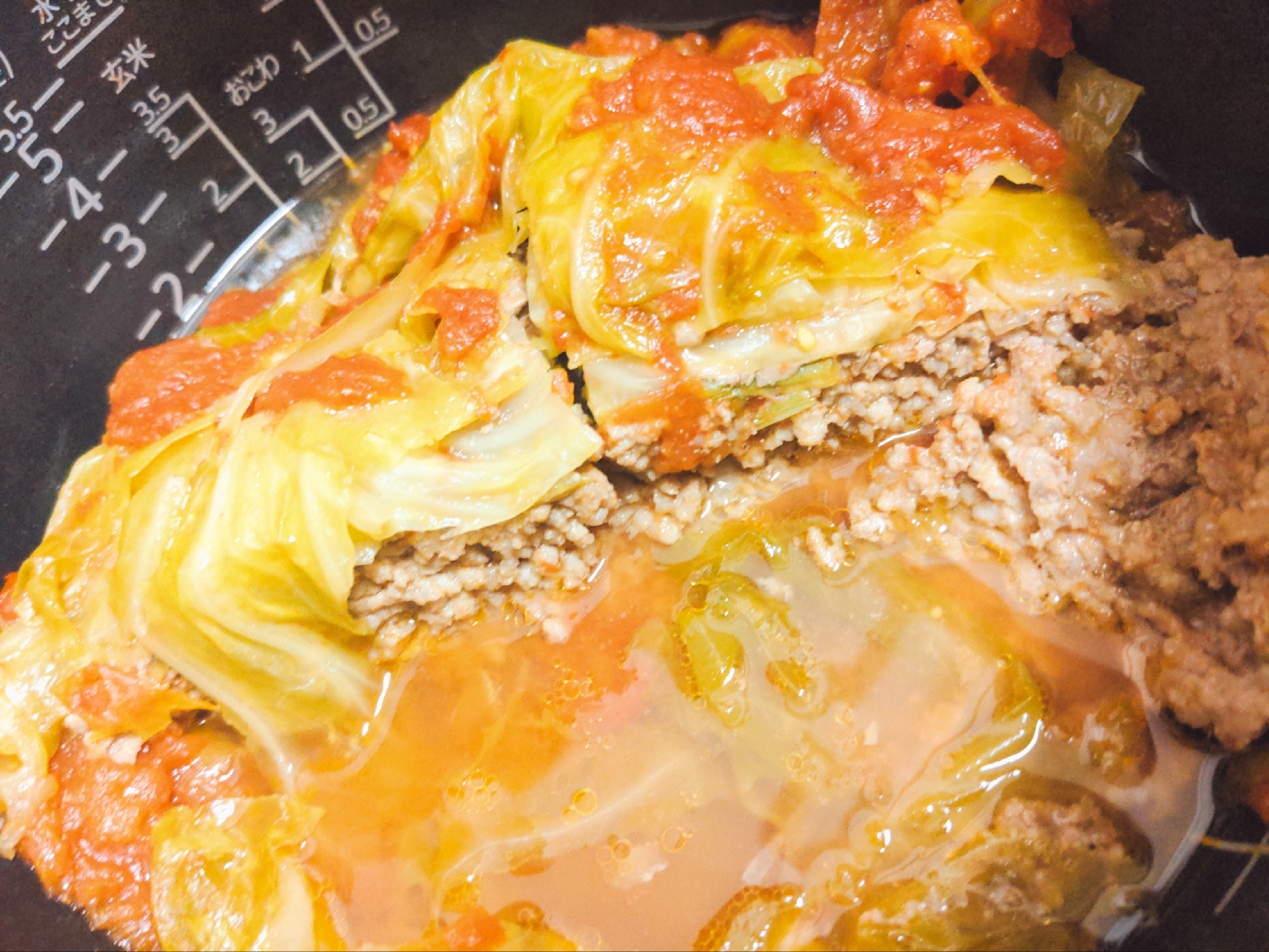 炊飯器で!ズボラでかロールキャベツ♪