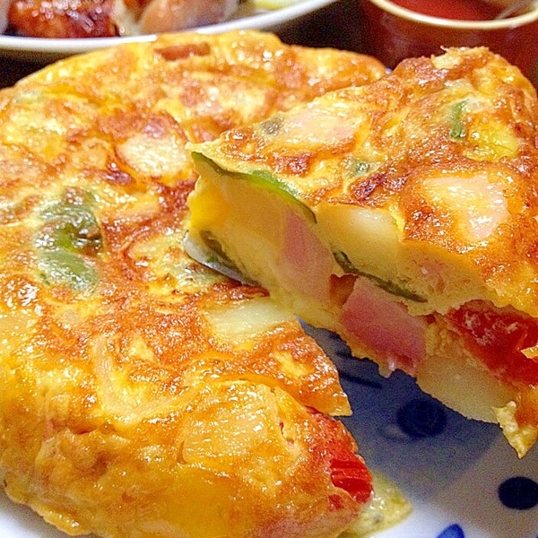 スパニッシュオムレツです 卵と野菜の甘みがギュッ レシピ 作り方 By ゆんゆんゅん 楽天レシピ スパニッシュオムレツです 卵と野菜の甘みがギュッ レシピ 作り方 By ゆんゆんゅん 楽天レシピ