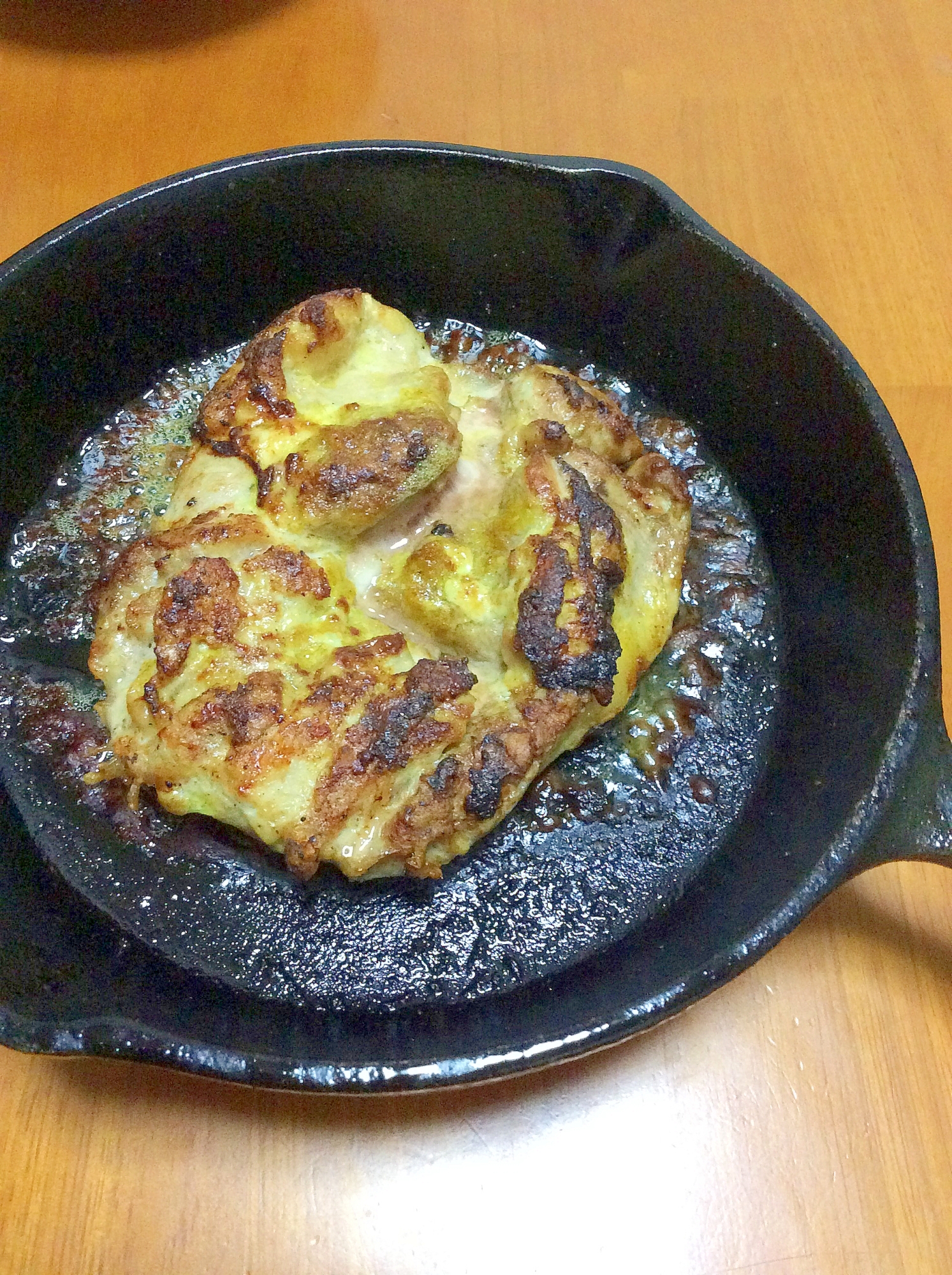 チキンカレーマヨネーズ焼き
