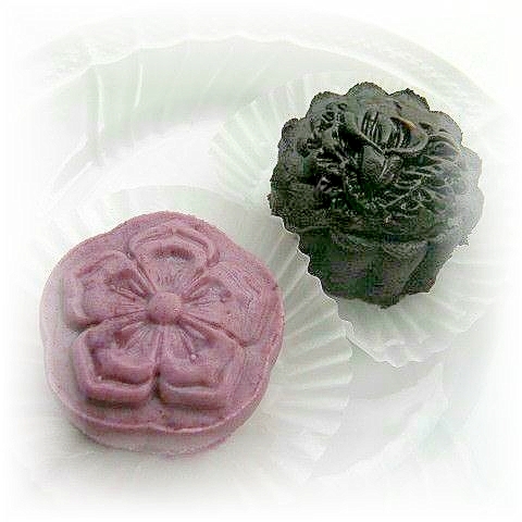 チーズケーキ風♪誕生花deハロウィンカラーの米月餅