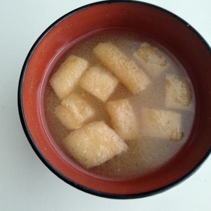 油揚げの味噌汁大好きです♪とっても美味しかったです!ごちそうさまでした♪