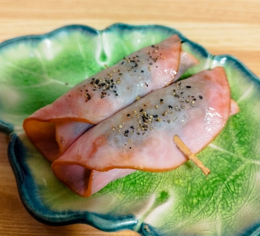 おつまみ【ハムチーズのしそ巻き】