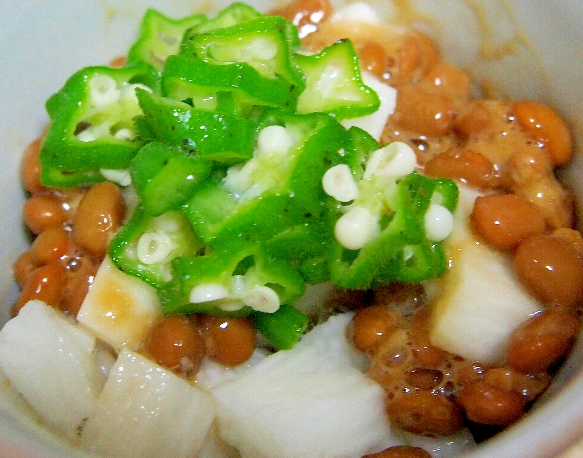 オクラと長いもと納豆のめんつゆ和え レシピ 作り方 By まるっとまる 楽天レシピ オクラと長いもと納豆のめんつゆ和え レシピ 作り方 By まるっとまる 楽天レシピ