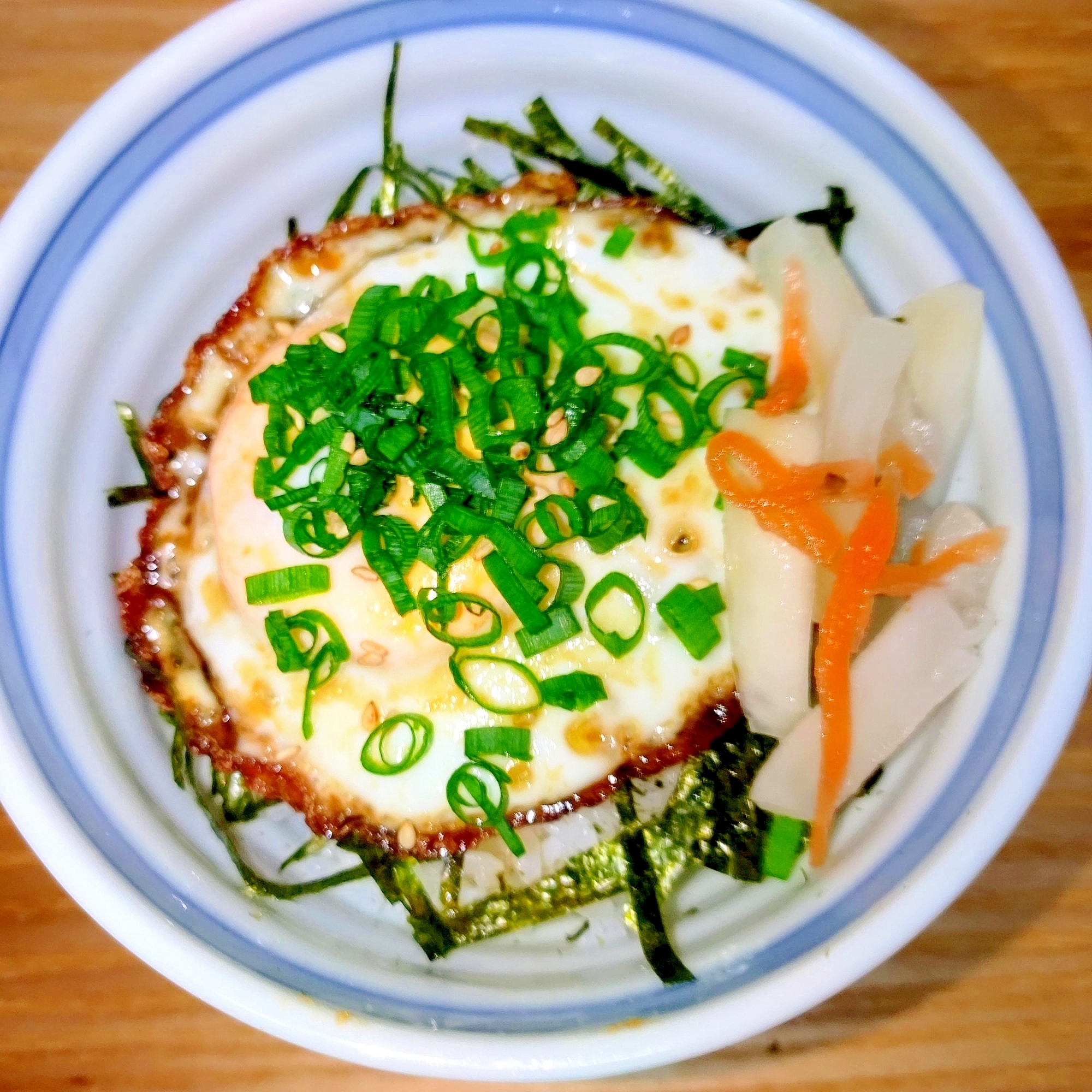 目玉焼き☆照り焼き丼