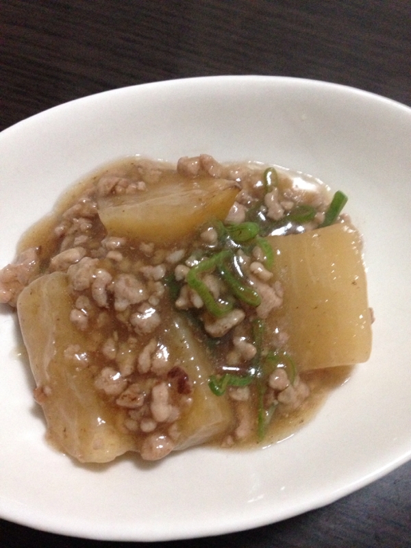 大根のひき肉あんかけ 圧力鍋