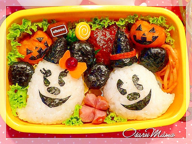 ハロウィンキャラ弁 おばけミッキー弁当 レシピ 作り方 By Kinako Osaru Mama 楽天レシピ