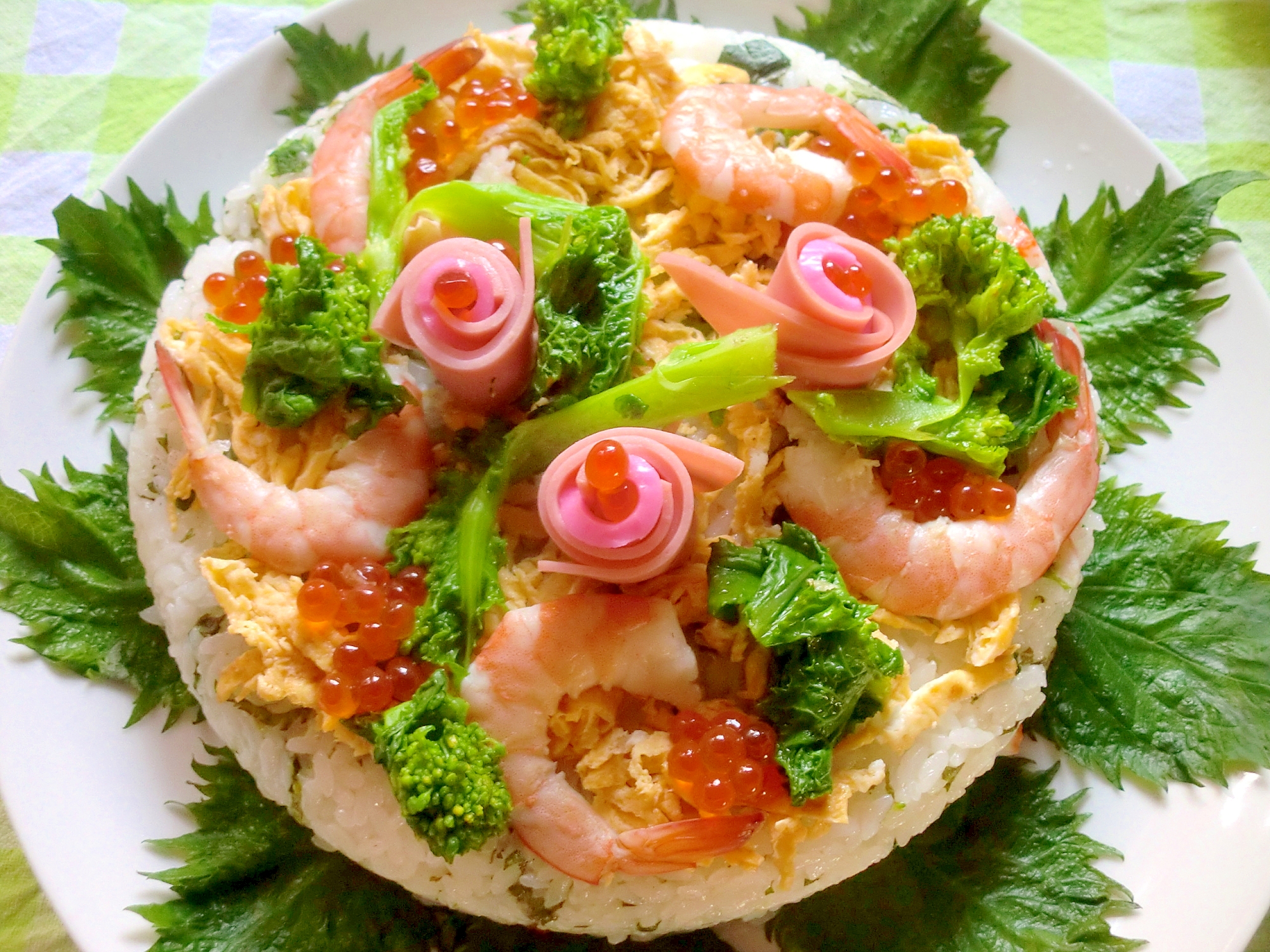 デコ寿司～菜の花✿えび✿イクラ・・・