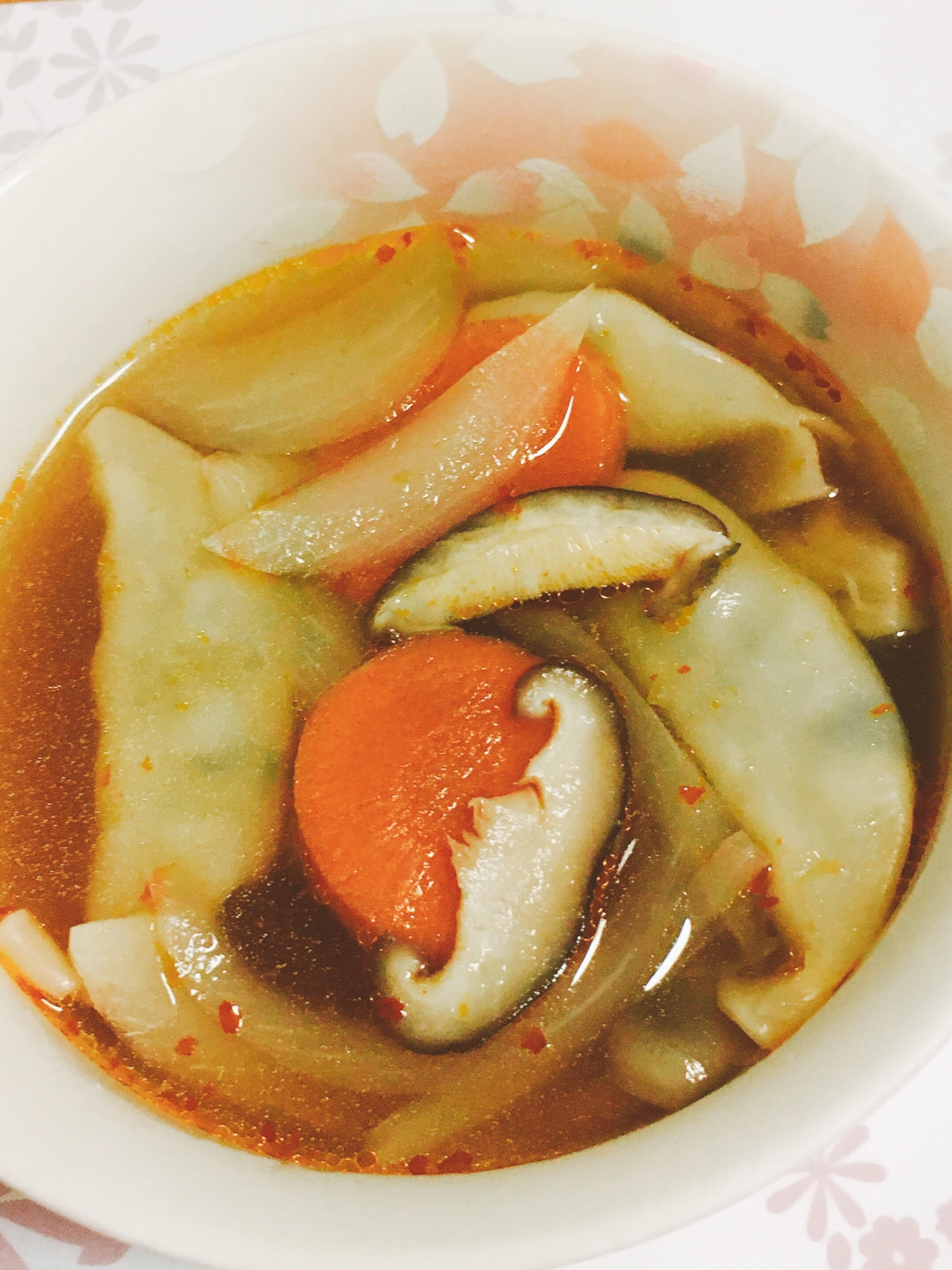 冷凍餃子で作るスープ餃子