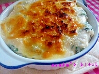 ランチに☆ほうれん草のクリームドリア