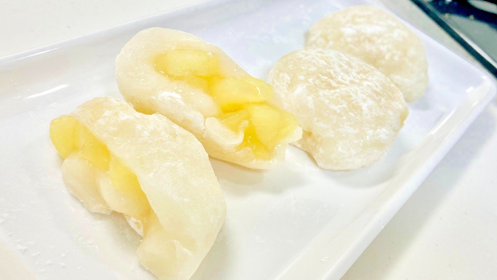 切り餅大量消費！レンジで簡単「りんご大福」