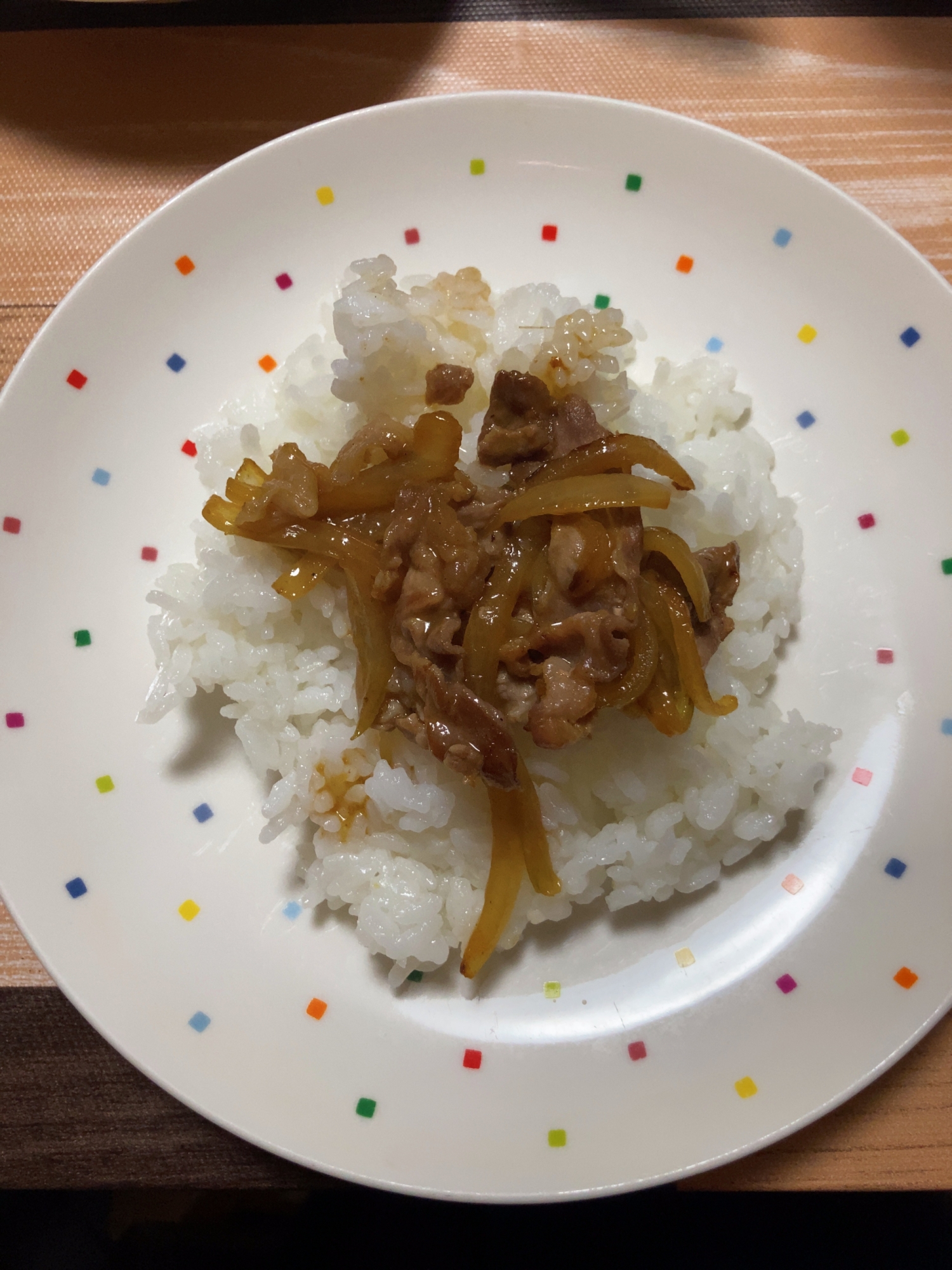 肉炒めご飯