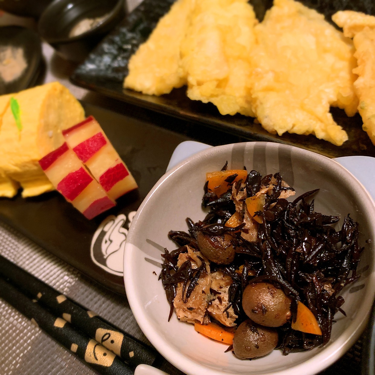 コロコロむかご入りひじき煮