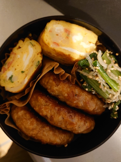 小松菜としらすの白だし炒め～骨美人♪