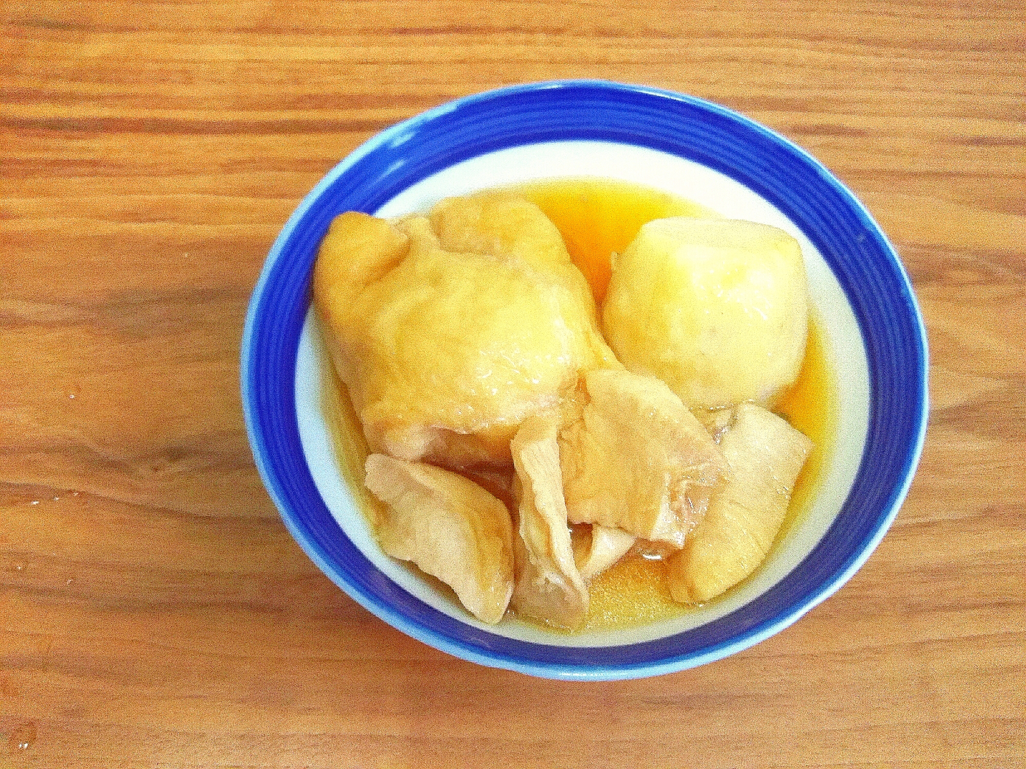 ホックリな里芋と卵巾着の治部煮