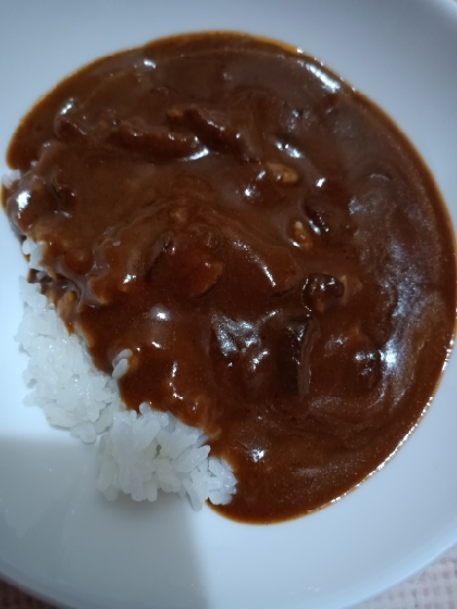 カレーライス　隠し味はすき焼きのタレ