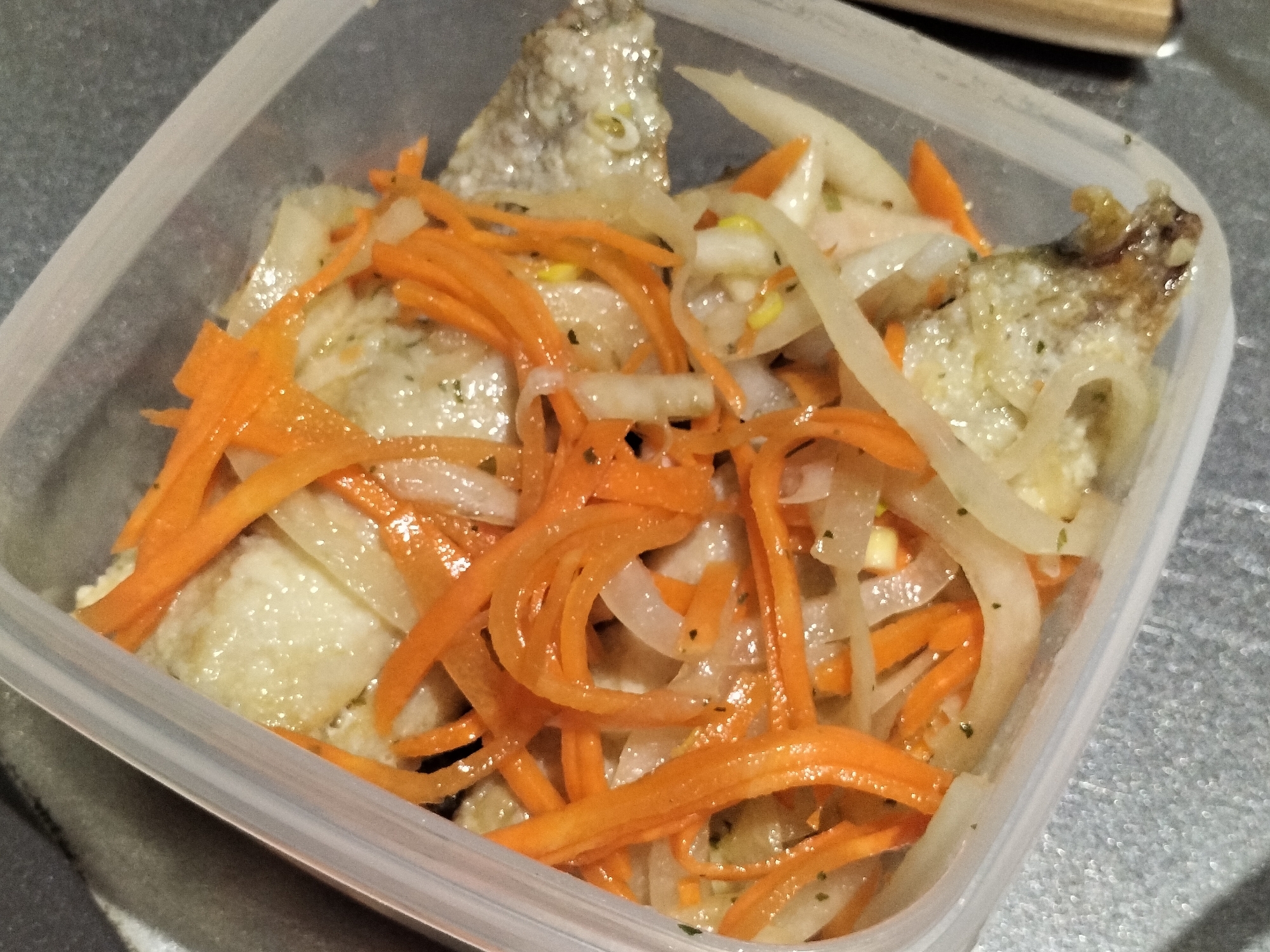 簡単作り置き♪アジの洋風南蛮漬け