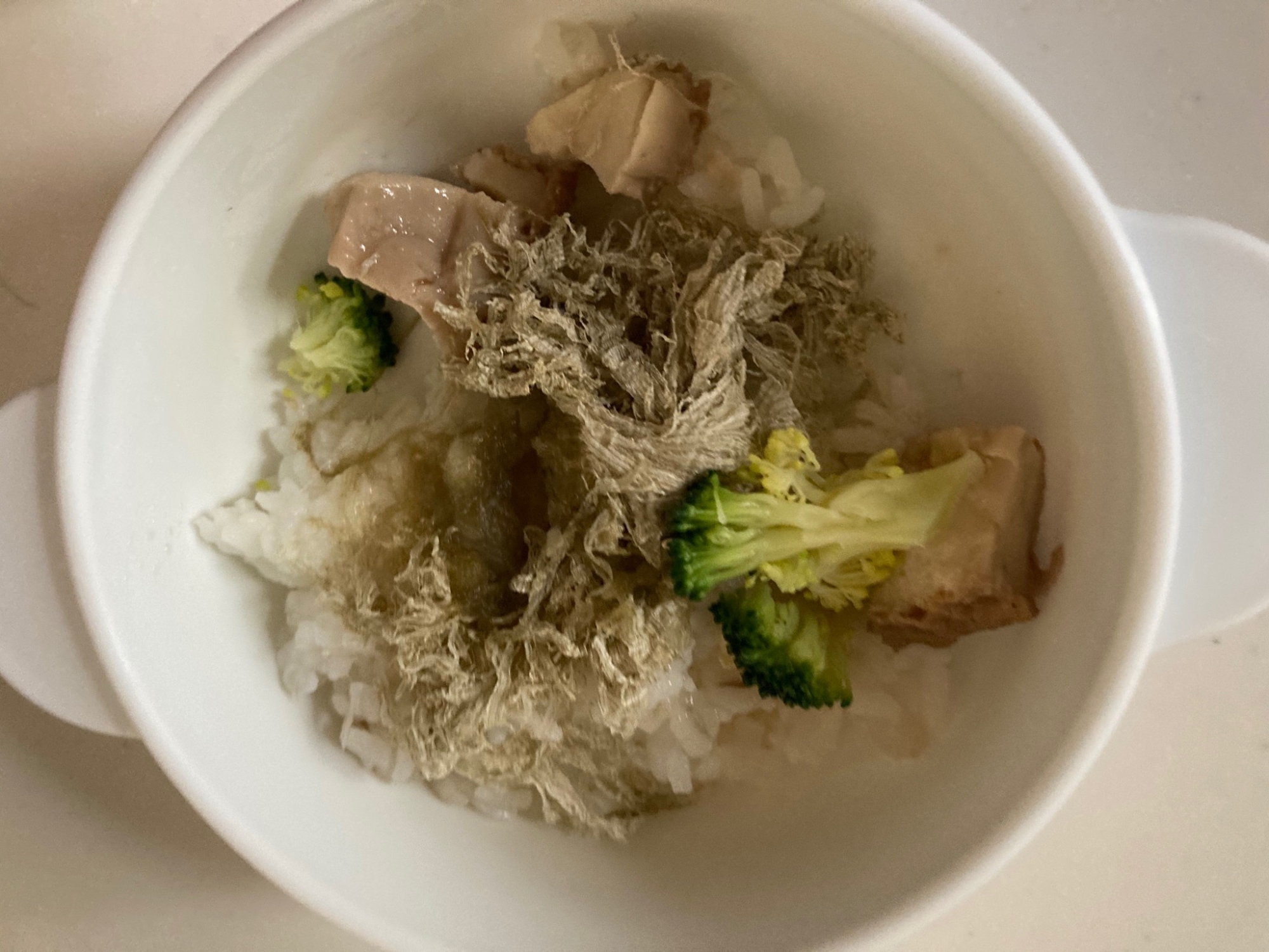 幼児食✌ ブロッコリーと厚揚げのとろろ昆布ご飯