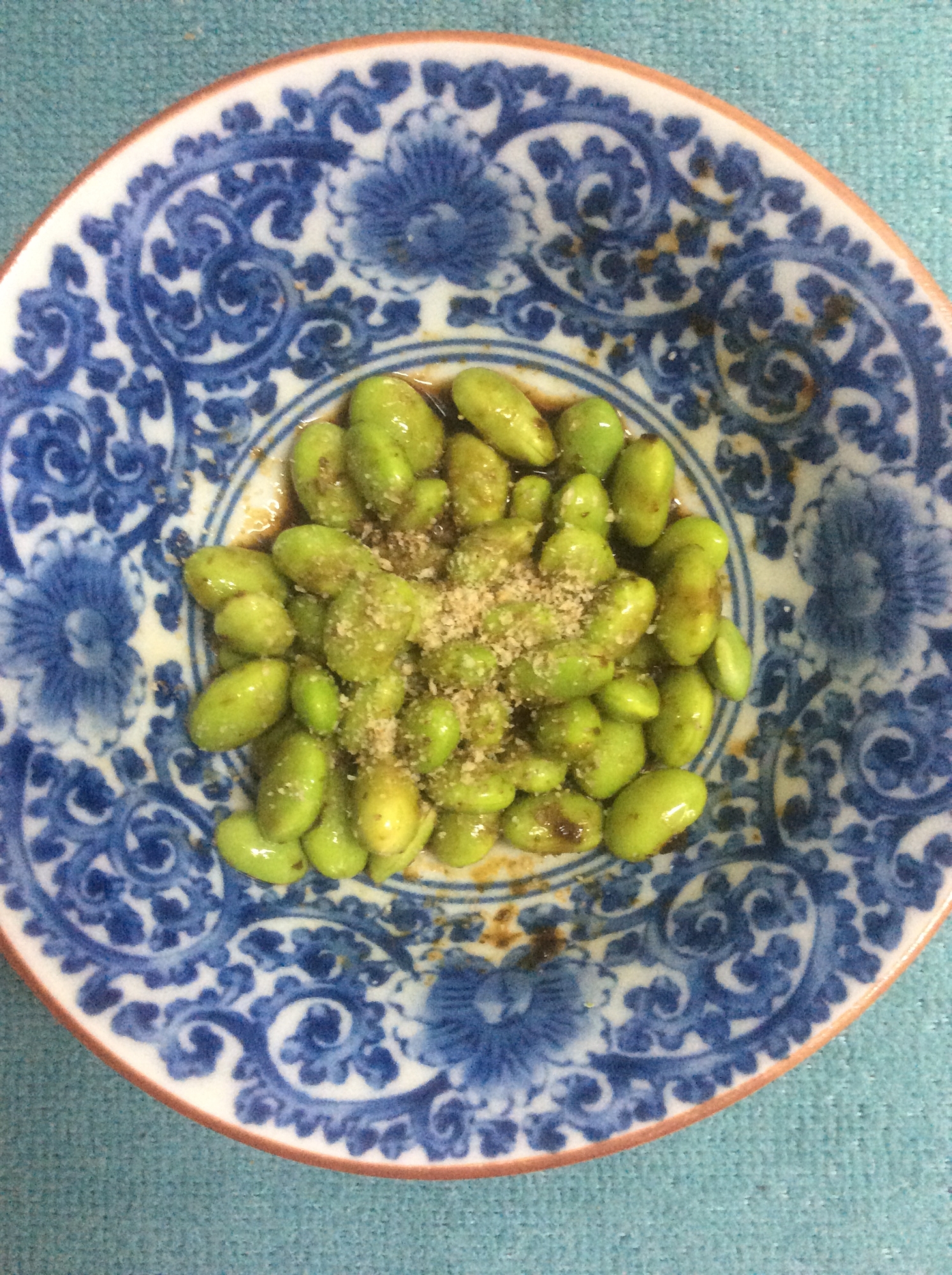 海苔の佃煮で♪枝豆和え