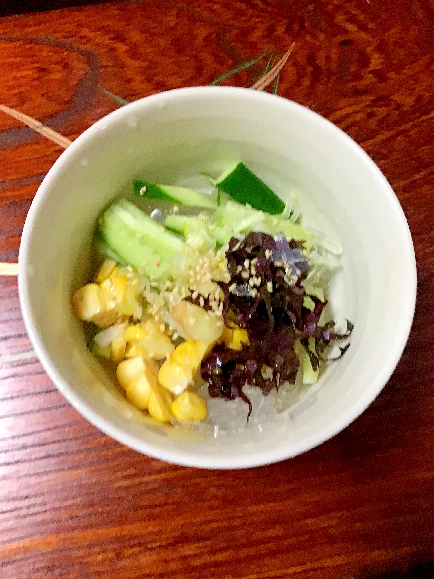 すし酢ベースdeところてんの酢の物。