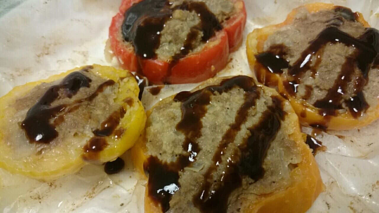 オーブンでパプリカハンバーグ レシピ 作り方 By 涼美さん 楽天レシピ オーブンでパプリカハンバーグ レシピ 作り方 By 涼美さん 楽天レシピ