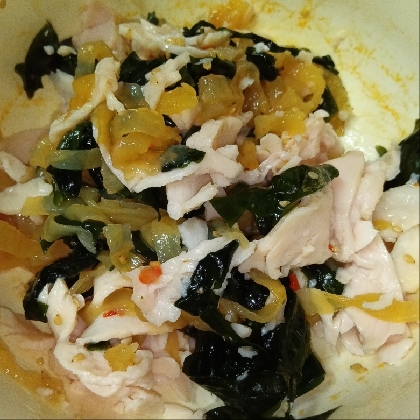 中華クラゲと鶏の和え物
