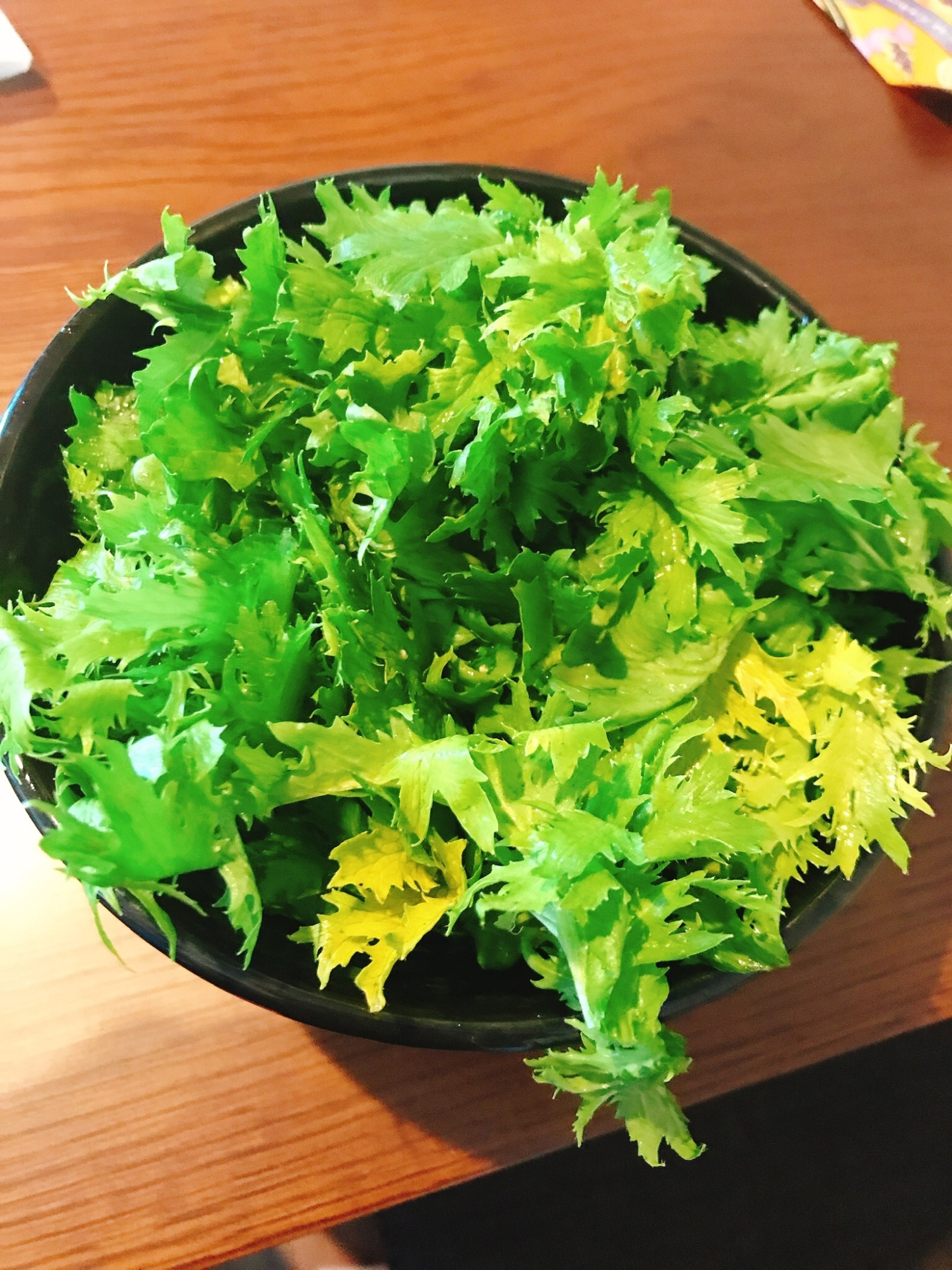 【スパークリングに合う】わさび菜のチョレギサラダ風