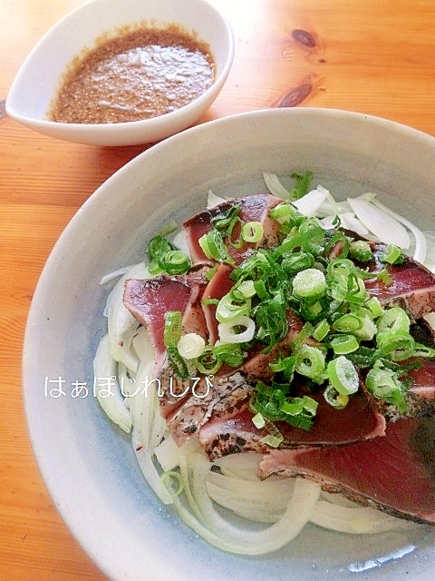 ごまポン酢たれ♪カツオのたたき✿