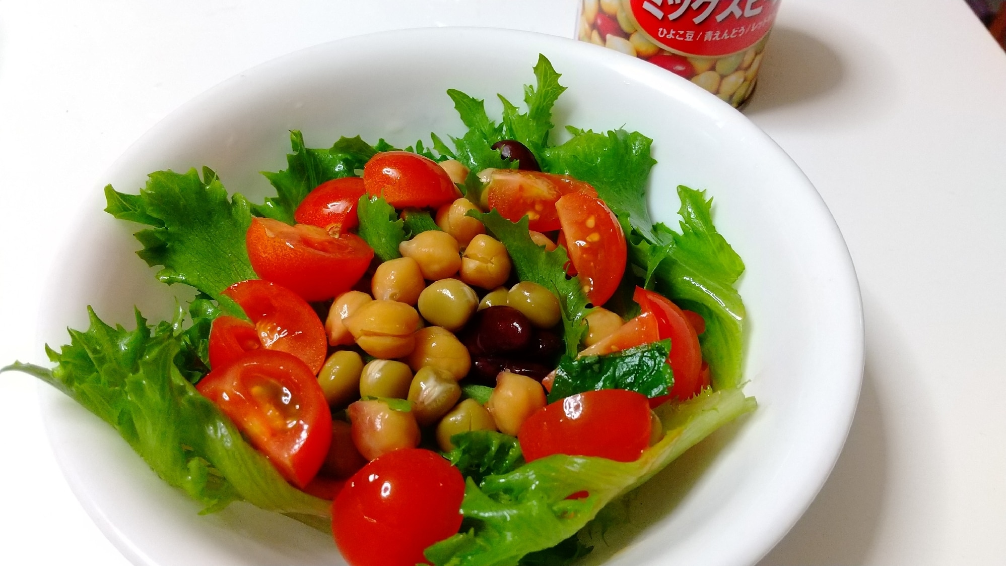 白ワインに合う】ミックスビーンズとトマトのサラダ レシピ・作り方 by