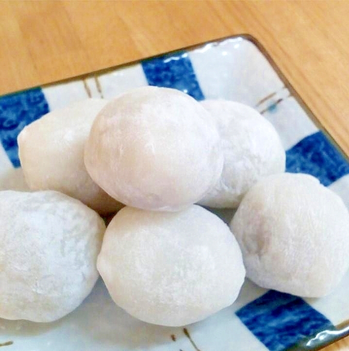 ♪レンジで簡単♡白玉粉で作るやわらかプチ大福♪