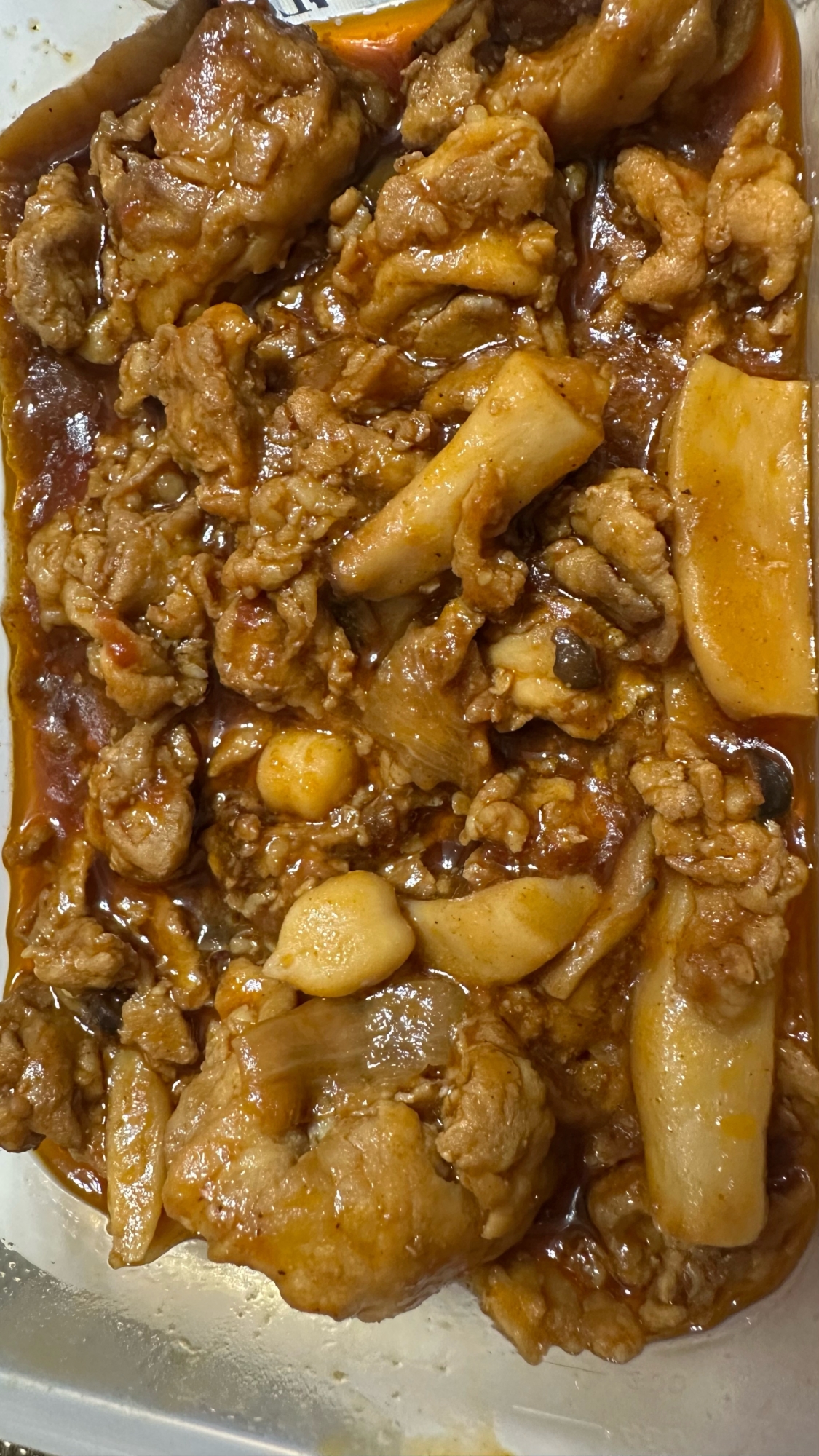 圧力鍋☆パスタソースで作る豚肉ときのこトマトカレー