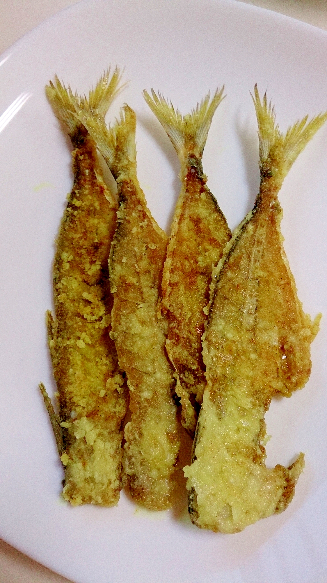 鯵の骨 カレー粉揚げ焼き レシピ 作り方 By Ramjetcity 楽天レシピ