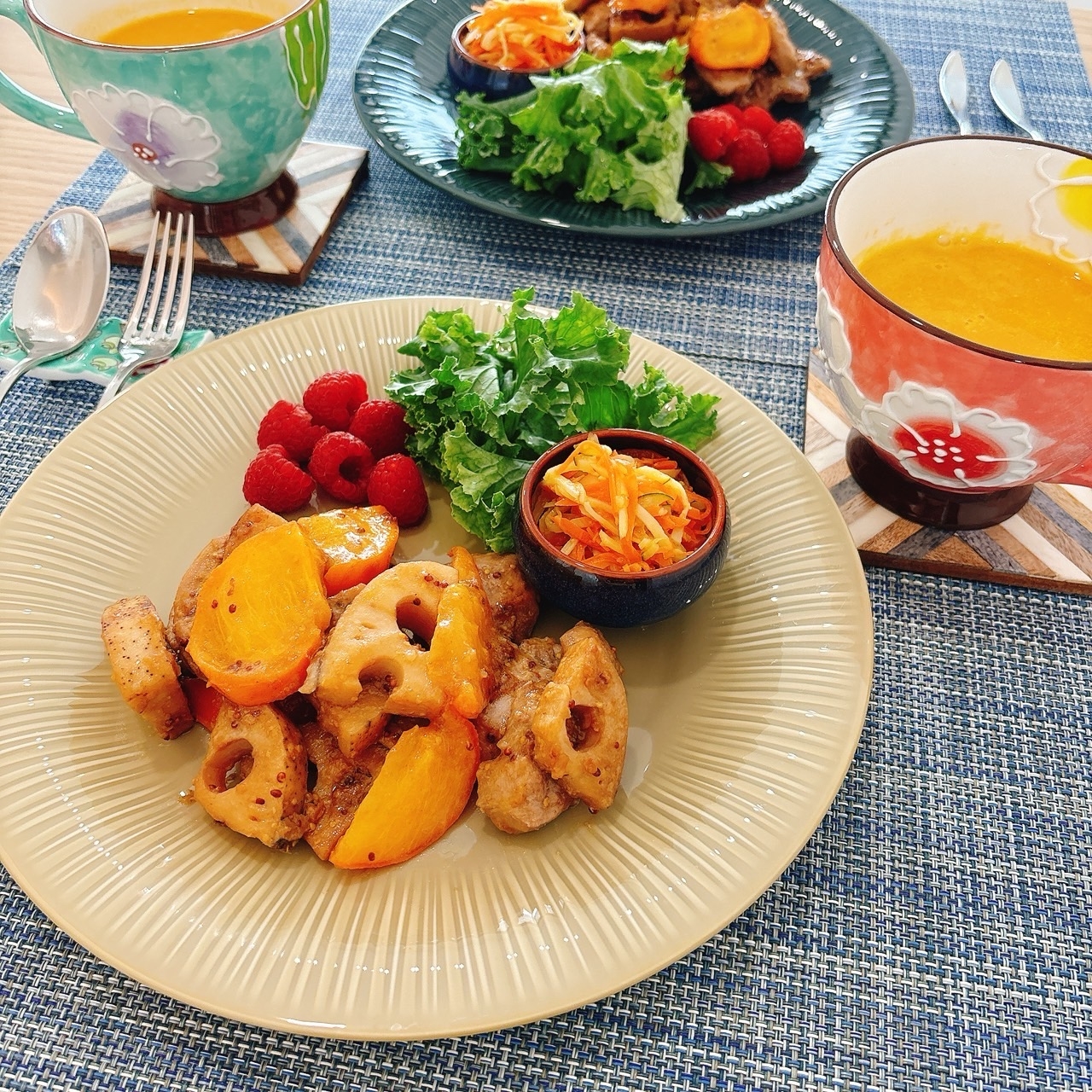 豚ヒレと柿のバターソテー　貧血女子におすすめ