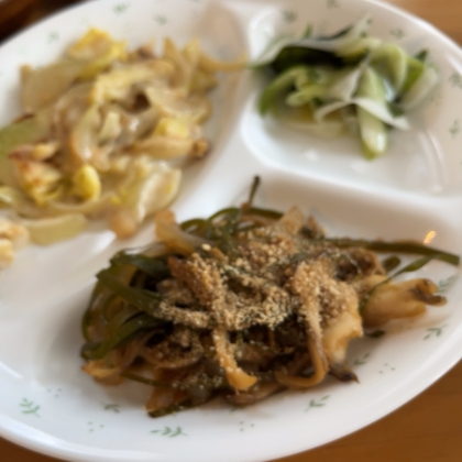 切り昆布とささみの炒め物☆