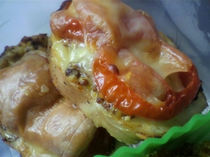 鶏ハムのトマトマスタード焼き