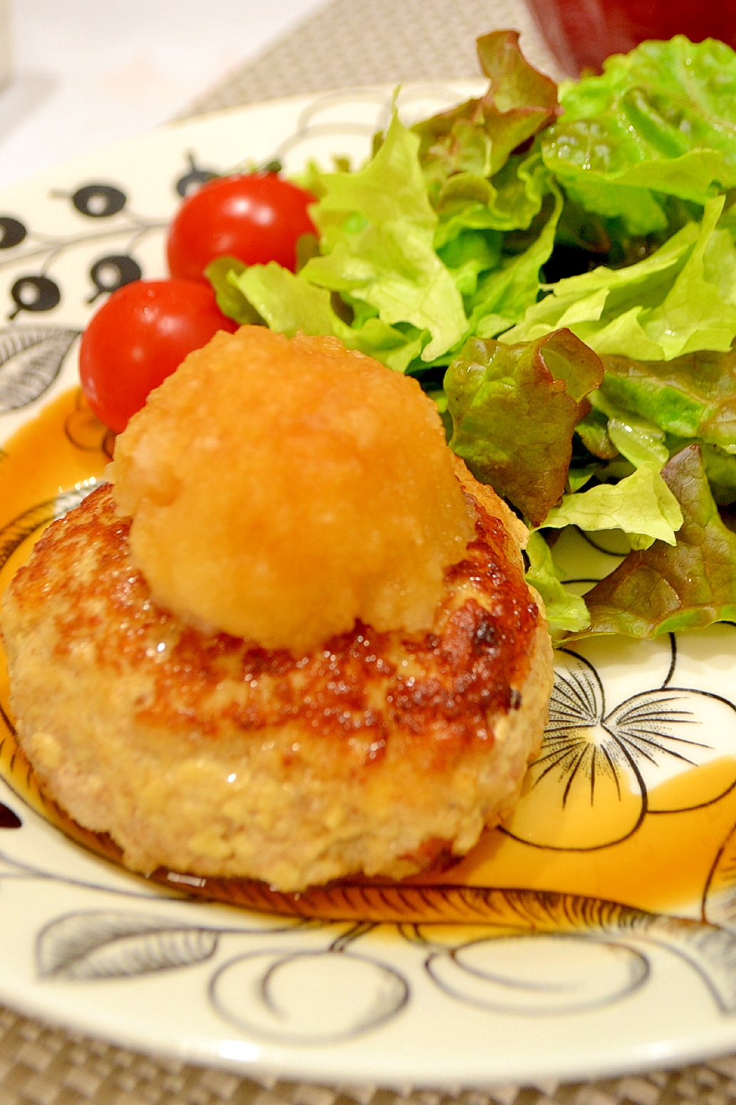 高野豆腐入り☆和風ハンバーグ大根おろし添え