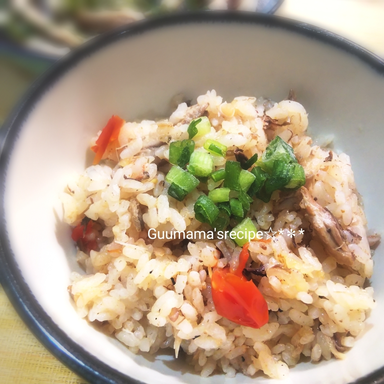 包丁不要で楽うま♡鯖缶とミニトマトの炊き込みご飯