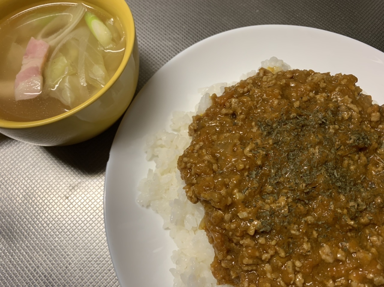 超簡単キーマカレー