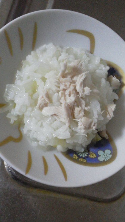 離乳食中期☆ 鶏ささみと白菜のおかゆ