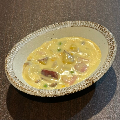 さつまいものクリームシチュー