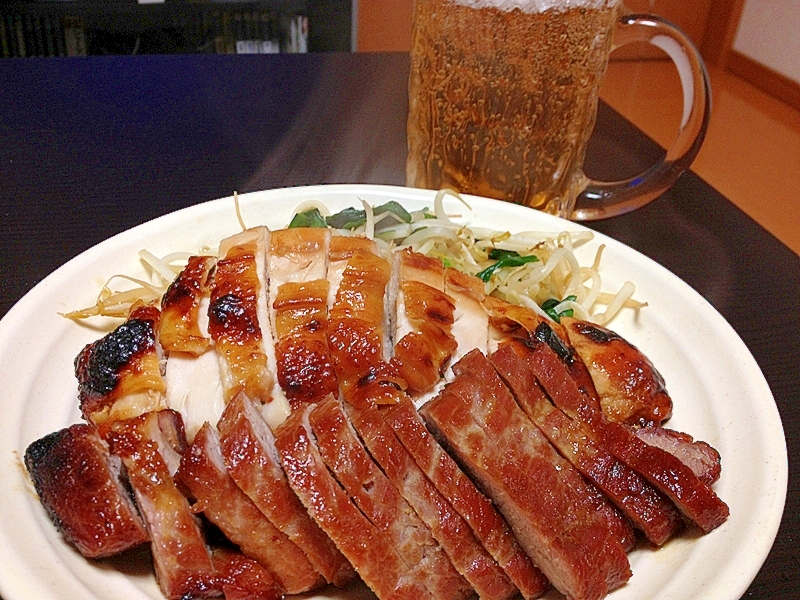 トースターで焼き豚＆鶏チャーシュー