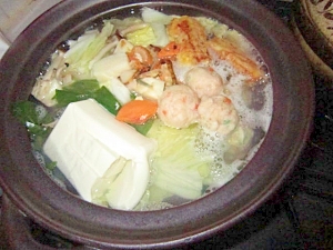 鶏団子と竹輪葱スープ