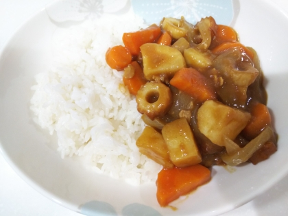 竹輪入りカレーライス