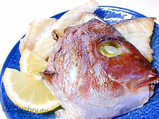 オーブンレンジにお任せ 鯛のかぶと焼き