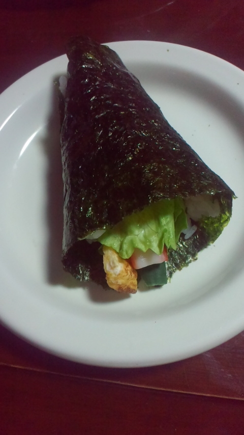 手巻き寿司☆サラダ