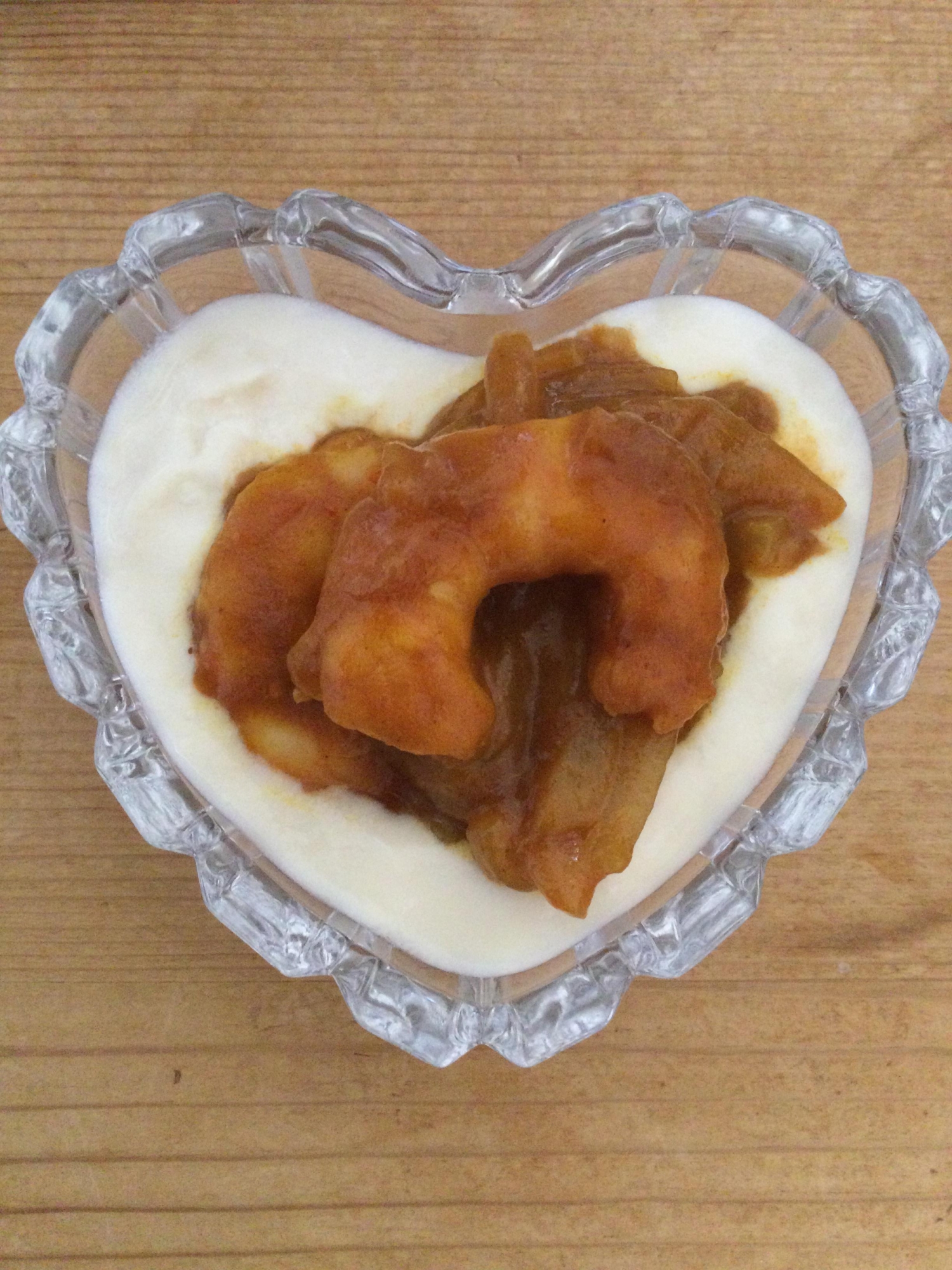 海老大根カレー豆乳ヨーグルト♪