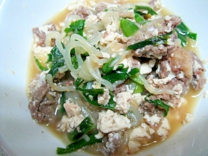 ニラ豆腐